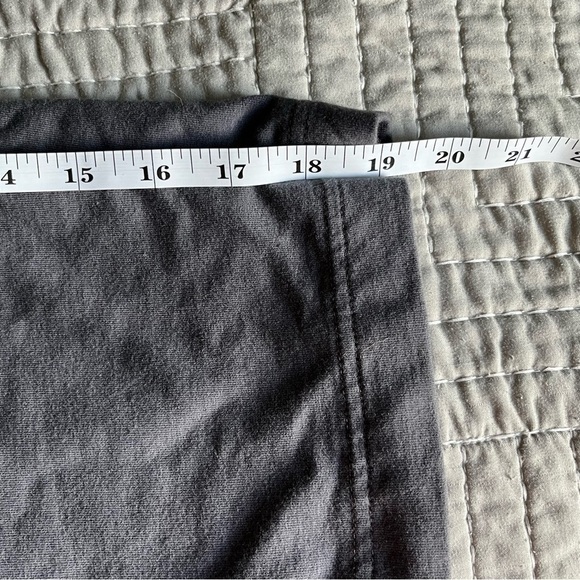 J JILL ~ Pure Jill Grey Pima Cotton Spandex Slim-Leg Cropped Lounge Pant - Picture 10 of 13